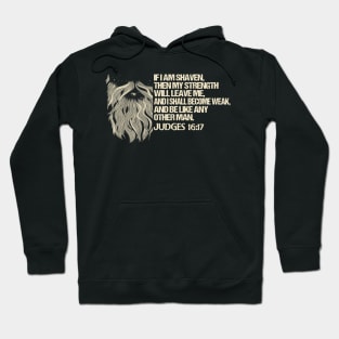 Bearded Man Shaven Hoodie